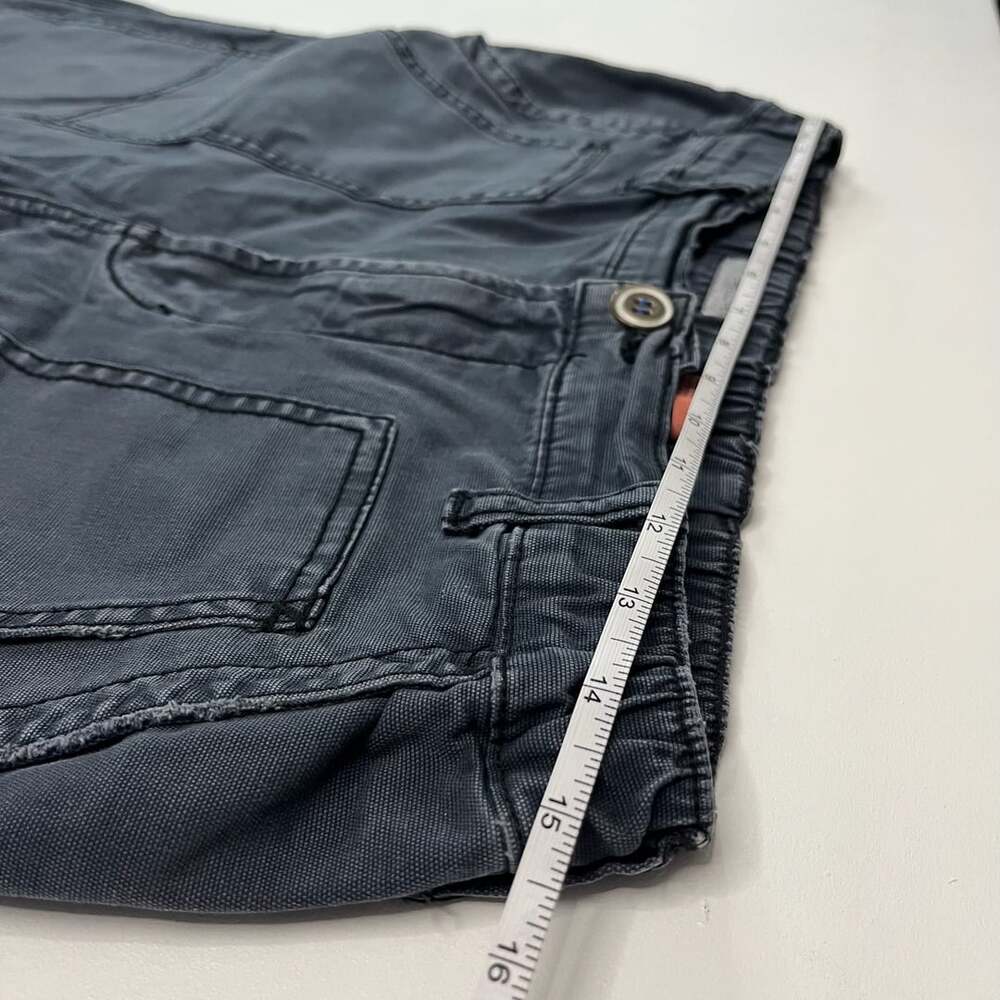 Pilcro Utility Pants Size 29 Dark Gray Cargo Wide Leg Charcoal - Picture 4 of 11